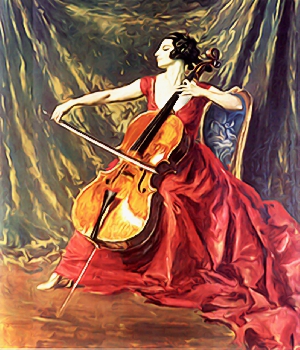 celliste schilderij
